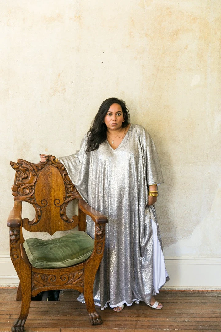 Fringe Co Grey Glitz Sequin Long Caftan Caftan Club Collection 5 Fringe Co Grey Glitz Sequin Long Caftan Caftan Club Collection