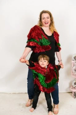 Fringe Co Totally Tinsel Collection Ho Ho Ho Mini Tinsel Jacket