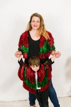 Fringe Co Totally Tinsel Collection Ho Ho Ho Mini Tinsel Jacket