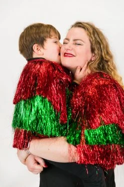 Fringe Co Totally Tinsel Collection Ho Ho Ho Mini Tinsel Jacket