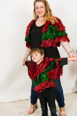 Fringe Co Totally Tinsel Collection Ho Ho Ho Mini Tinsel Jacket
