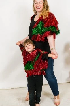 Fringe Co Totally Tinsel Collection Ho Ho Ho Mini Tinsel Jacket