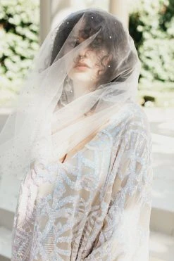 Fringe Co Iridescent Embroidered Sequin Short Caftan Shop Spring Sparkles