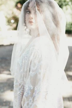 Fringe Co Iridescent Embroidered Sequin Short Caftan Shop Spring Sparkles