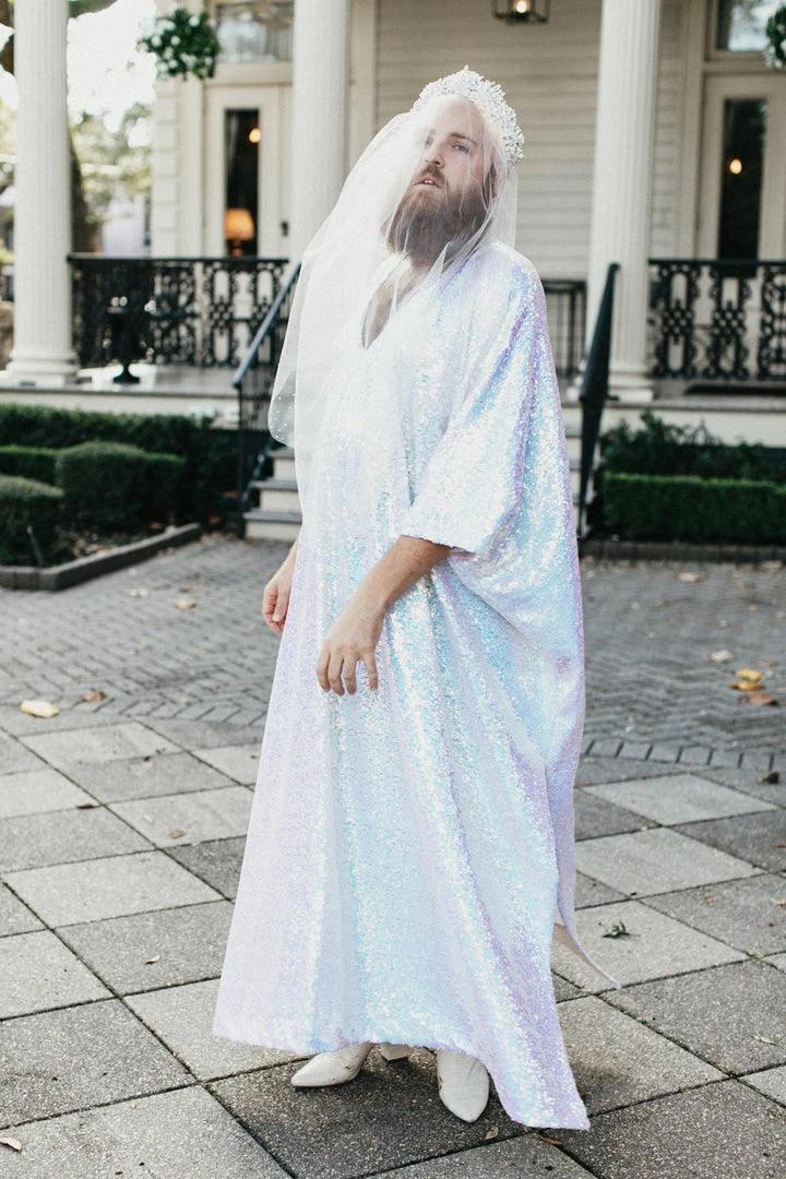 Fringe Co Iridescent Sequin Long Caftan Shop Spring Sparkles 6 Fringe Co Iridescent Sequin Long Caftan Shop Spring Sparkles