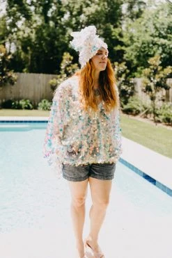 Fringe Co Iridescent Paillette Tunic