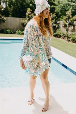 Fringe Co Iridescent Paillette Tunic