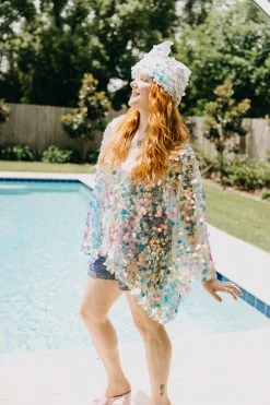 Fringe Co Iridescent Paillette Tunic