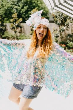 Fringe Co Iridescent Paillette Tunic