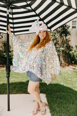 Fringe Co Iridescent Paillette Tunic