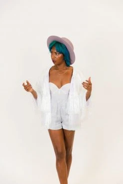 Fringe Co Iridescent Totally Tinsel Jacket Totally Tinsel Collection 7 Fringe Co Iridescent Totally Tinsel Jacket Totally Tinsel Collection