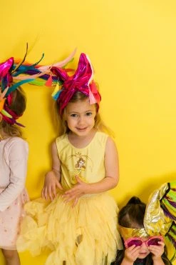 Fringe Co Mini Pink Spandex With Rainbow Tassel Party Wraps