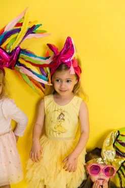 Fringe Co Mini Pink Spandex With Rainbow Tassel Party Wraps