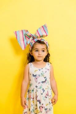 Fringe Co Mini Pink And Blue Stripe Party Wrap Party Wraps