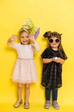 Fringe Co Mini Gold Metallic With Pastel Green And Purple Fringe Party Wrap Party Wraps