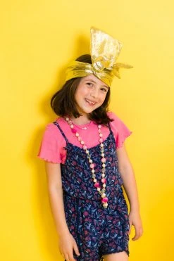 Fringe Co Mini Gold Metallic Party Wrap Kids Shirts