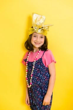 Fringe Co Mini Gold Metallic Party Wrap Kids Shirts