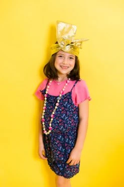 Fringe Co Mini Gold Metallic Party Wrap Kids Shirts