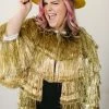Fringe Co The Golden Girl Tinsel Jacket Totally Tinsel Collection