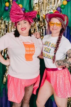 Fringe Co Shop Spring Sparkles Bright Pink Sequin Majorette Shorts