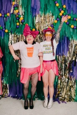 Fringe Co Shop Spring Sparkles Bright Pink Sequin Majorette Shorts