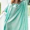 Fringe Co Caftan Club Collection Mint Green Sequin Long Caftan