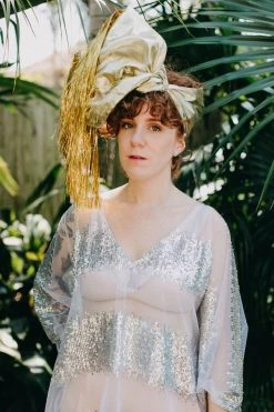 Fringe Co Gold Metallic With Gold Tinsel Trim Party Wrap Party Wraps