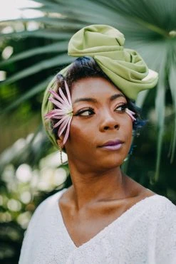 Fringe Co Chartreuse Satin Party Wrap