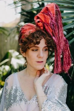 Fringe Co Red Metallic With Pink Tinsel Party Wrap Party Wraps