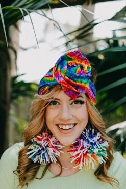 Fringe Co Rainbow Swirl Tie Dye Party Wrap