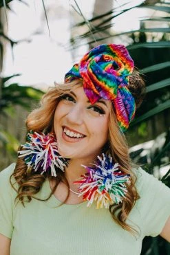 Fringe Co Rainbow Swirl Tie Dye Party Wrap