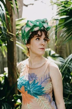 Fringe Co Pink Palm Party Wrap Shop Spring Sparkles