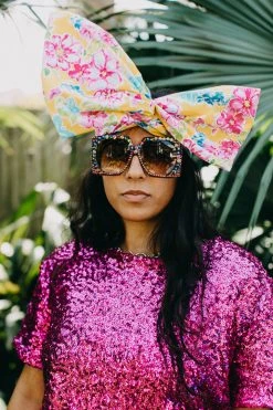 Fringe Co Party Wraps Yellow Floral Party Wrap