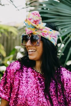 Fringe Co Party Wraps Yellow Floral Party Wrap