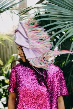 Fringe Co Purple Metallic With Neon Rainbow Fringe Party Wrap Shop Spring Sparkles 8 Fringe Co Purple Metallic With Neon Rainbow Fringe Party Wrap Shop Spring Sparkles