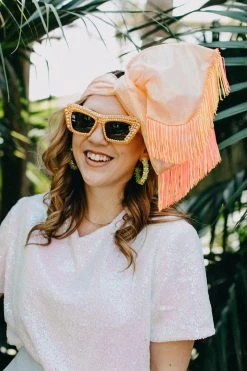 Fringe Co Orange With Orange And Pink Fringe Party Wrap Shop Spring Sparkles