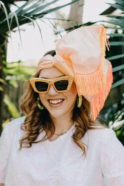 Fringe Co Orange With Orange And Pink Fringe Party Wrap Shop Spring Sparkles