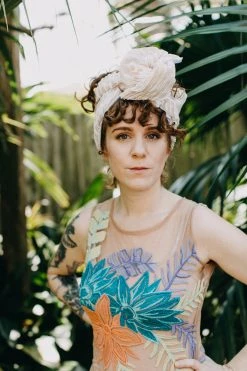 Fringe Co White On Nude Sequin Embroidered Party Wrap Shop Spring Sparkles