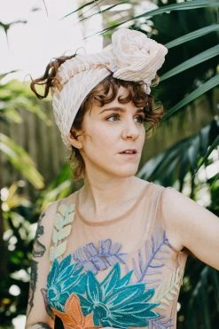 Fringe Co White On Nude Sequin Embroidered Party Wrap Shop Spring Sparkles