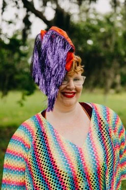 Fringe Co Red Metallic With Purple Tinsel Party Wrap Party Wraps 9 Fringe Co Red Metallic With Purple Tinsel Party Wrap Party Wraps