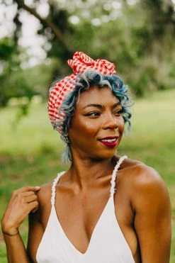 Fringe Co Red Gingham Party Wrap