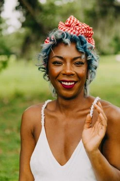 Fringe Co Red Gingham Party Wrap