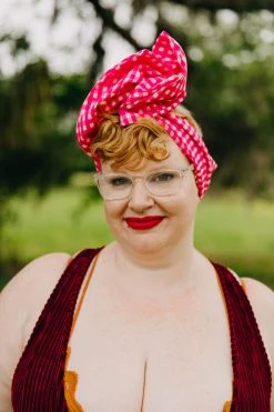 fringe co shop 49 Fringe Co Bright Pink Gingham Party Wrap