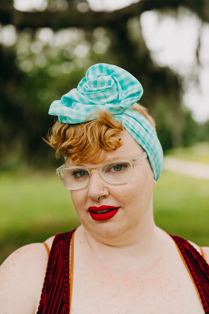 Fringe Co Teal Gingham Party Wrap Party Wraps 2 Fringe Co Teal Gingham Party Wrap Party Wraps