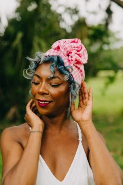 Fringe Co Pink Gingham Party Wrap Party Wraps