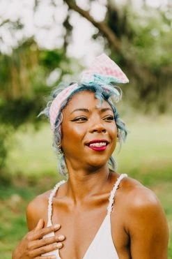 Fringe Co Pink And Blue Mini Gingham Party Wrap Party Wraps