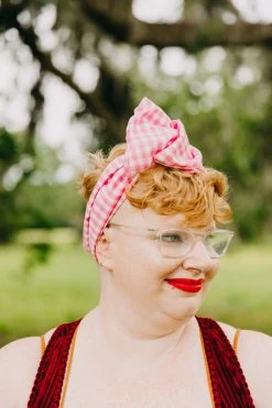 Fringe Co Party Wraps Light Pink Mini Gingham Party Wrap