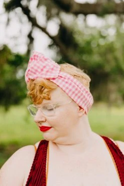 Fringe Co Party Wraps Light Pink Mini Gingham Party Wrap