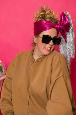 Fringe Co Pink Metallic With Silver Tinsel Trim Party Wrap Party Wraps