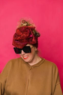 Fringe Co Red Glitter Party Wrap